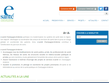 Tablet Screenshot of esante-ca.fr